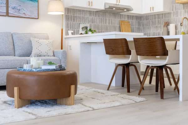 Decorative details in the living area