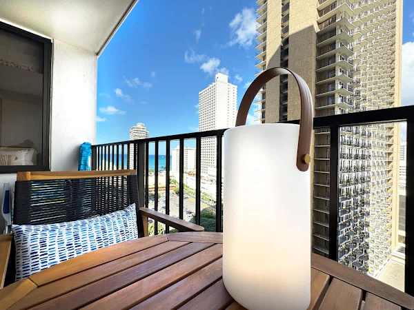 Start your day with stunning views of the city and the ocean from your private balcony, the perfect spot to enjoy your morning coffee.