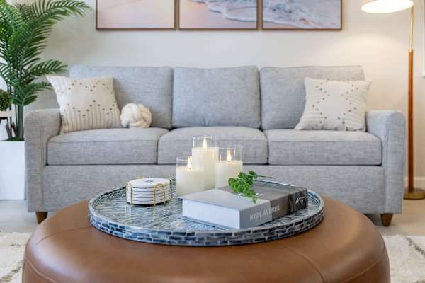 Decorative details in the living area
