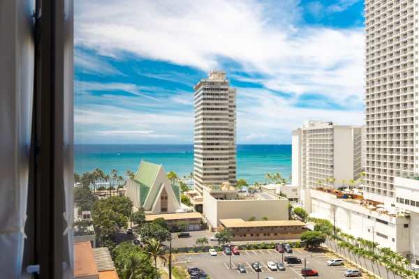 Enjoy the stunning ocean view from your bedroom window