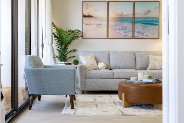 Decorative details in the living area