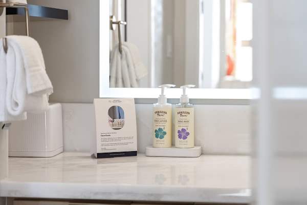 We've provided complimentary toiletries along with fresh towels to ensure you feel pampered during your stay!
