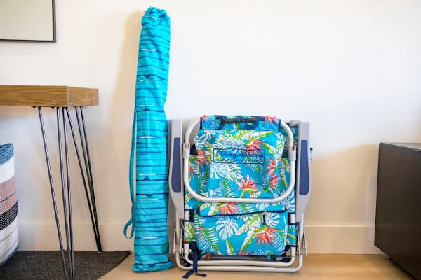 Make the most of your beach days with complimentary Tommy Bahama beach chairs and an umbrella, ready for you to take to the sand.