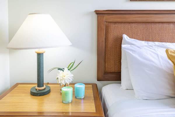 Second bedroom with full size bed and one night stands