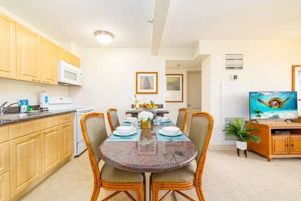 Dining Table, Cable TV and central AC