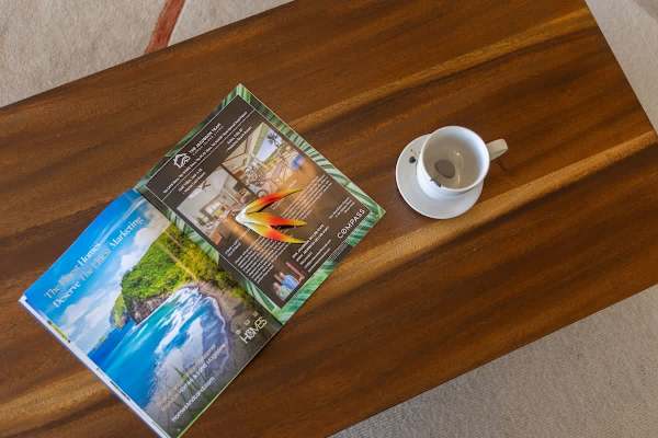 Begin your day with a cup of coffee and plan your next adventure, all from the comfort of the living room.