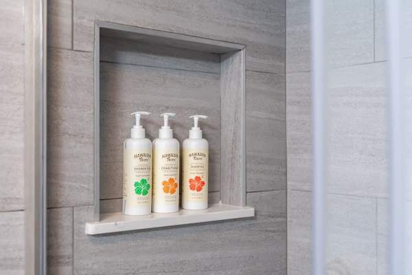 Relax and refresh with the complimentary shampoo, conditioner, and shower gel provided for your convenience.