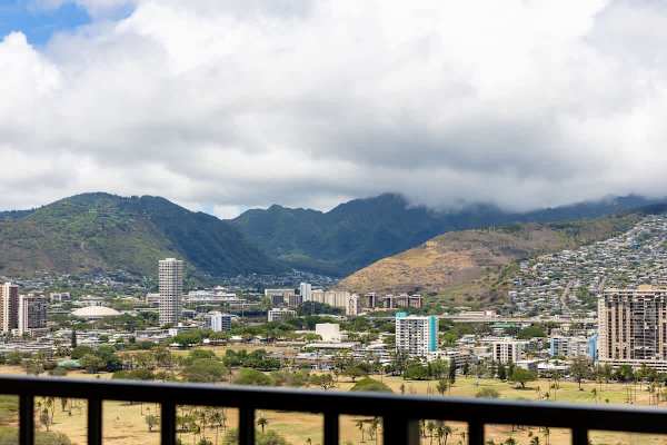 Gaze out at the stunning panoramic mountain and city views, creating a breathtaking backdrop for your stay.