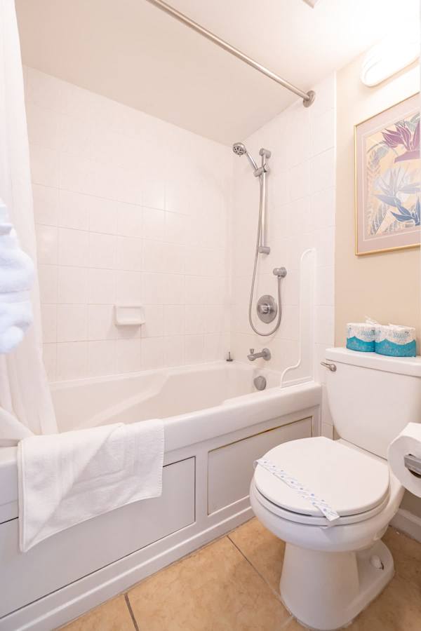 Bathtub with shower 