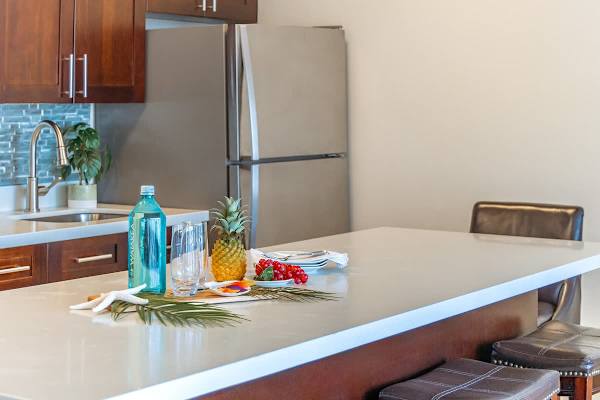 Dining and kitchen area