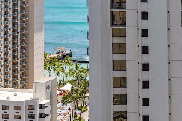 Enjoy the beautiful views from your balcony.