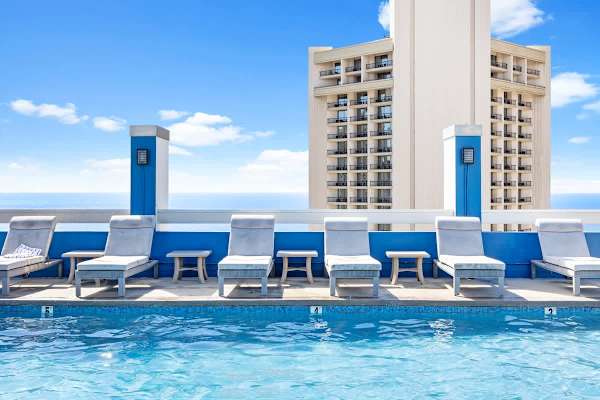 Swimming pool on the rooftop