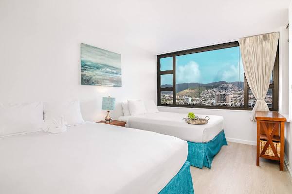 Enjoy the beautiful view from your bedroom.