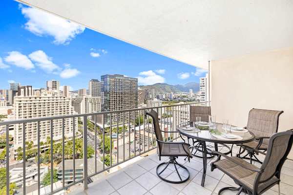 Unwind on your balcony while looking at the beautiful view!