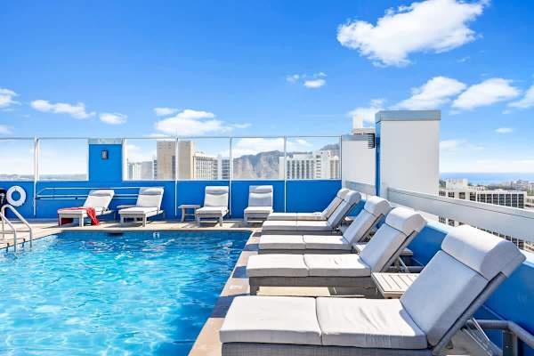 Swimming pool on the rooftop