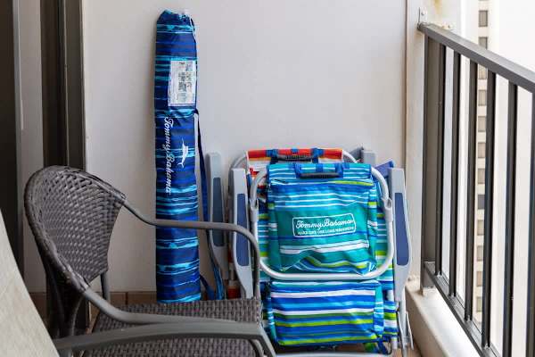 Head to the beach fully prepared with the convenience of complimentary Tommy Bahama beach chairs and an umbrella, ready for your sunny adventures!