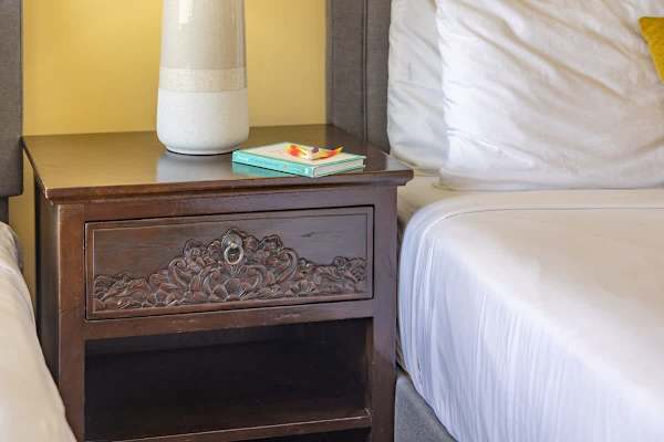 Wooden carved side table