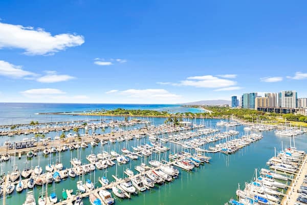 Marina view from your apartment 