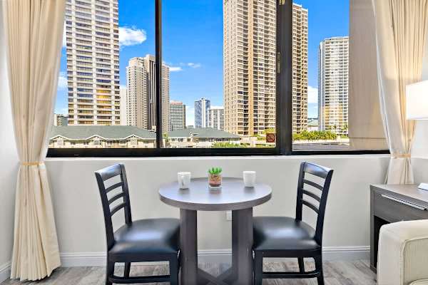 Dining table for two. 