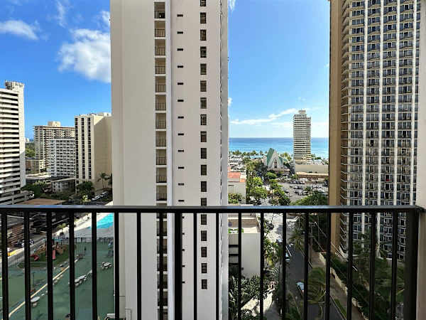 Your balcony with the recreation deck view and ocean view is perfect for coffee or wine.