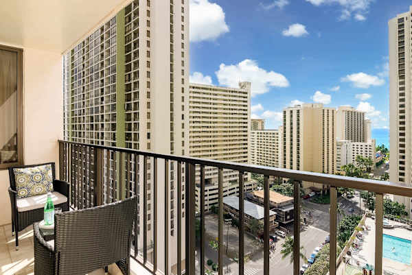 Enjoy the view from your private balcony