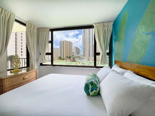 View of the recreation deck from your bedroom window.