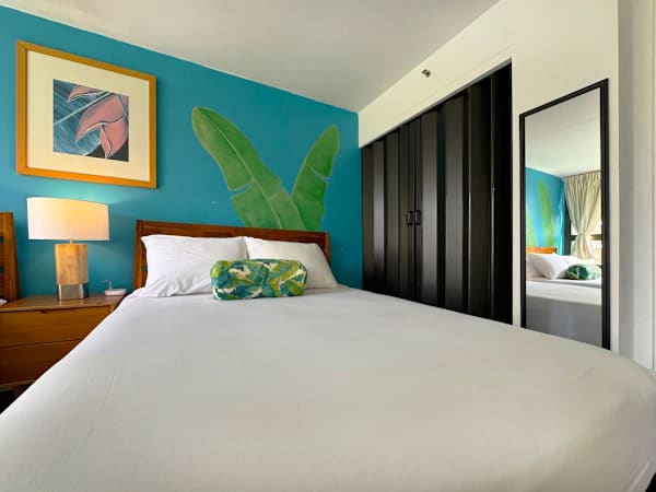 Have a restful night's sleep in your bedroom with 2 queen beds!