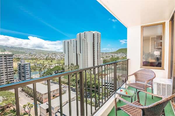 Enjoy the beautiful mountain views from your balcony