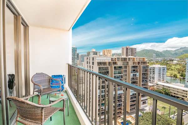 Enjoy the beautiful mountain views from your balcony