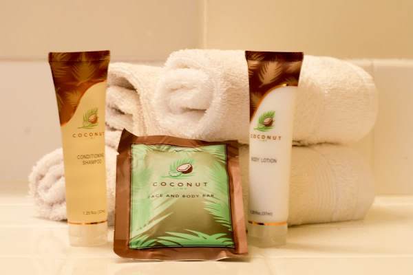 We provide starter kit toiletries and towels