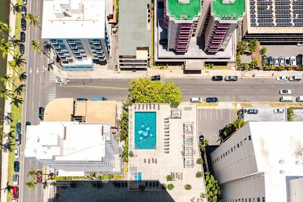 View of the recreation deck from your unit
