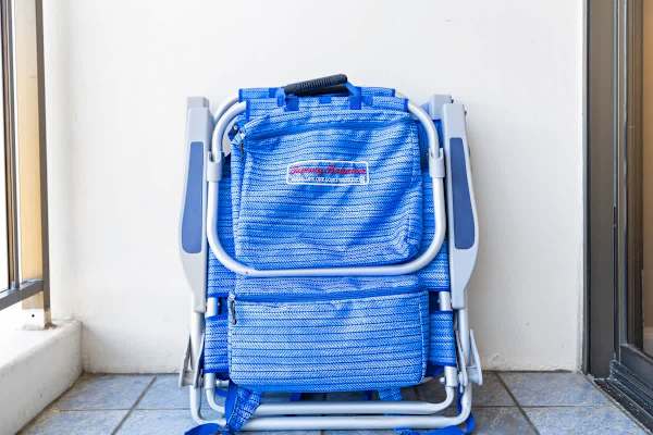 We provide two beach chairs