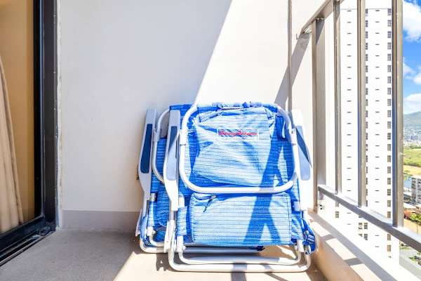 We provide 2 beach chairs!
