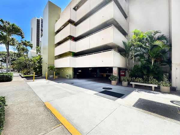 Parking entrance