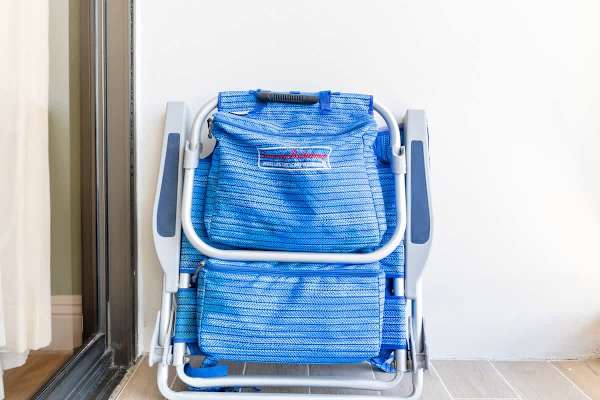 We provide 2 beach chairs for your beach adventure
