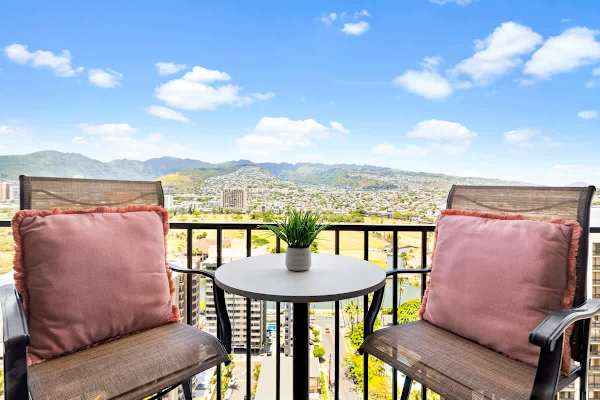 Enjoy your morning coffee in the private lanai