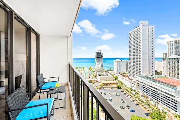 Enjoy your morning coffee on your private lanai!