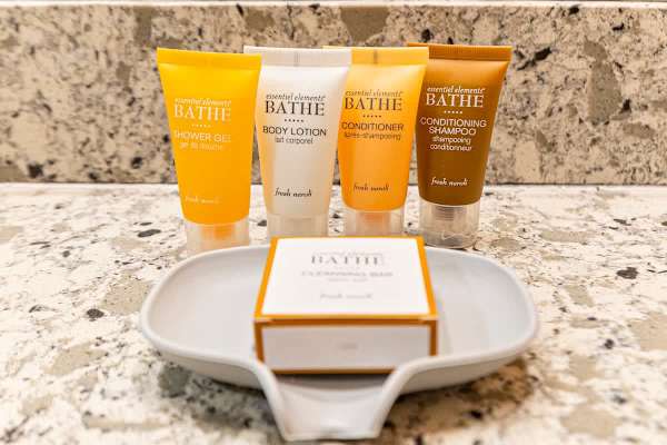 We provide starter supply in the bathroom!