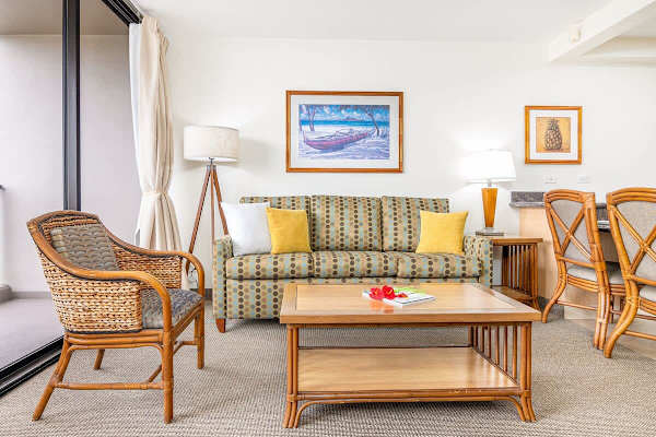 The living room has a pull-out sleeper sofa perfect for your relaxation!