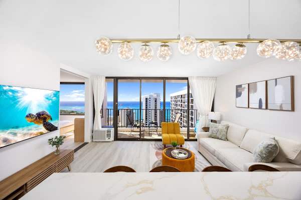 Seamlessly blend chic modern living with a breathtaking ocean backdrop and your own private balcony!