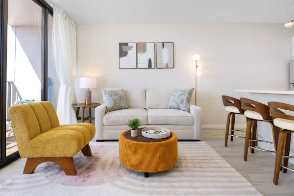 Relax in your chic and versatile living area that seamlessly blends modern design with a warm, welcoming atmosphere!