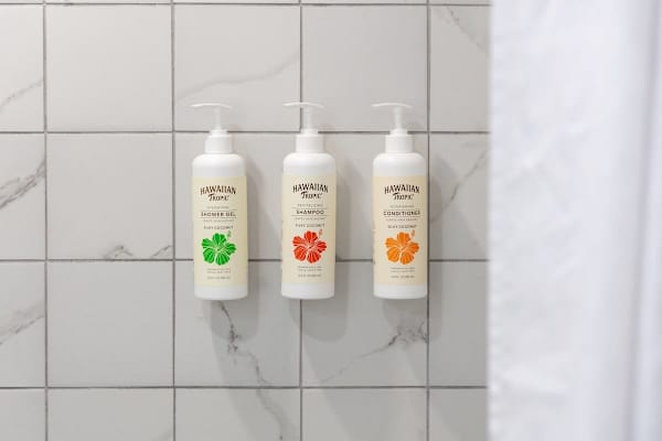 We provide complimentary bathroom supplies for your convenience.