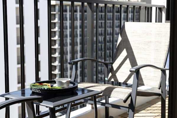 Unwind in your balcony, the perfect spot for sunset drinks or a peaceful afternoon read.