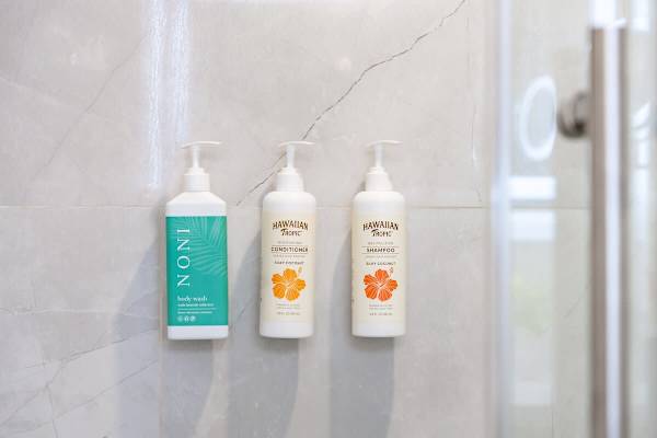 We provide complimentary toiletries for the guests to use.