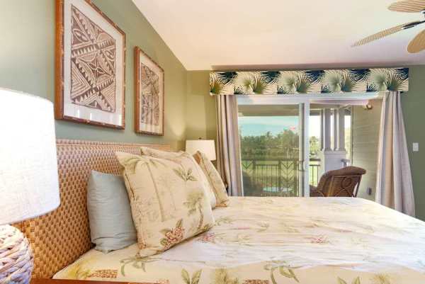 Wake up to tropical garden views