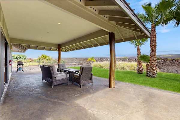 Covered Patio Lounge with Fire Pit Table & Panoramic Views