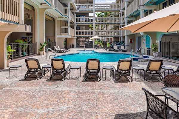 Relax Poolside with Tropical Resort Views