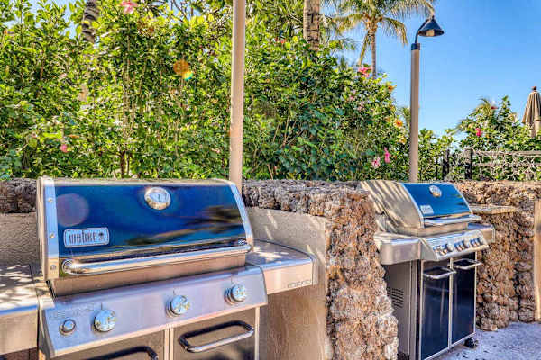 Outdoor BBQ area for shared meals
