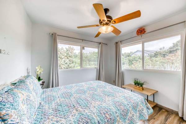 Sunny Bedroom With Nature Views