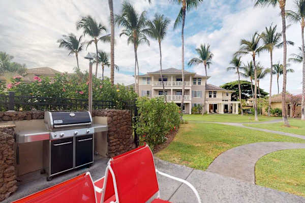 BBQ area perfect for outdoor cookouts
